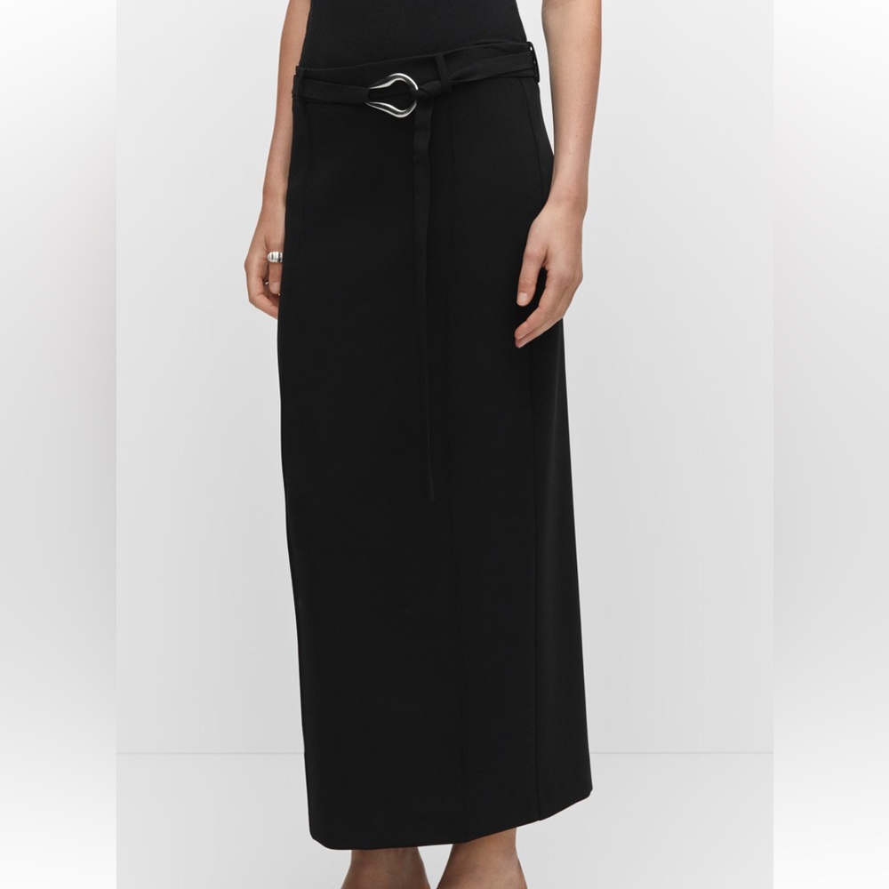 Mango Black Pencil Skirt
